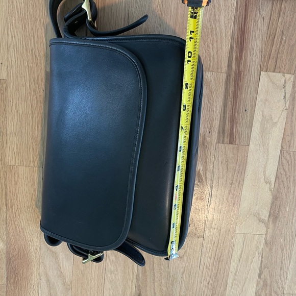😍90s RARE COACH Vintage City Bag Black Leather Crossbody Shoulder Purse Bag🤍 - Picture 3 of 11